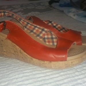 Size 8 open toe slingback Crocs